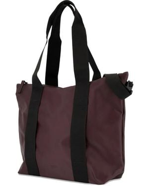 Rains Mini Tote Bag With Double Top Handles - Purple