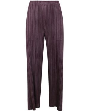Pleats Please Issey Miyake "Monthly Colors: July" Pants - Purple