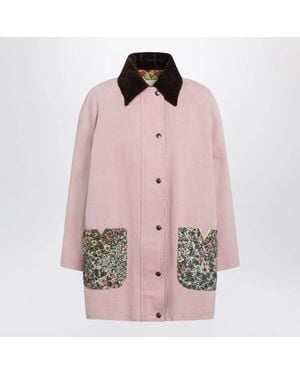 Valentino Denim Caban Jacket - Pink