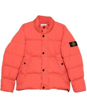 Stone Island Down Jackets - Orange