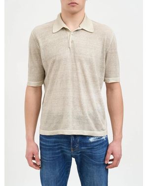 Avant Toi Hand Painted Polo Shirt - Blue