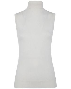 Max Mara Sleeveless Eskimo Sweater - White