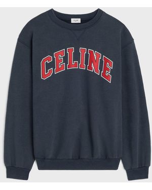 Celine Logo-Print Sweatshirt - Blue
