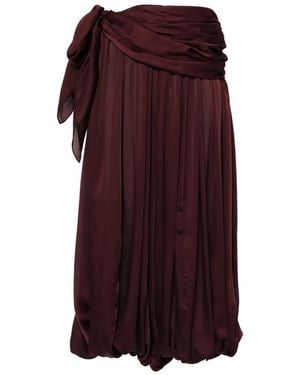 Zimmermann Luna Silk Pants - Purple