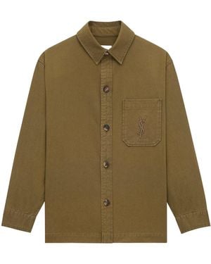 Saint Laurent Cassandre Overshirt - Green