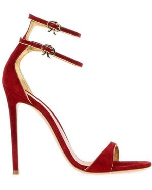 Gianvito Rossi G61753 Camoscio+Nappa Silk - Red
