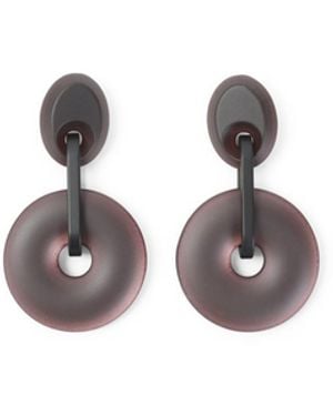 Giorgio Armani Ruby Earrings - White