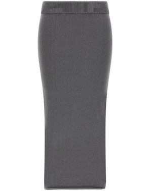 Entire studios 'Raw Knit Skirt - Gray