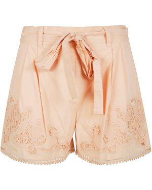 Twinset Embroidered Detail Shorts - Black