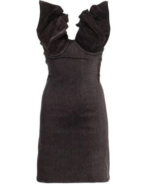 Y. Project Denim Mini Dress - Black