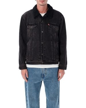 Levi's Denim Type Iii Sherpa Trucker Jacket - Black