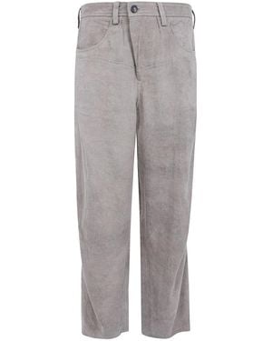 Ziggy Chen Jacquard Worker Jeans - Gray