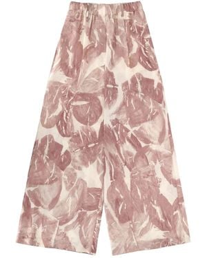 Alysi Silk Pants - Pink