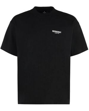 Represent Cotton Crew-Neck T-Shirt - Black