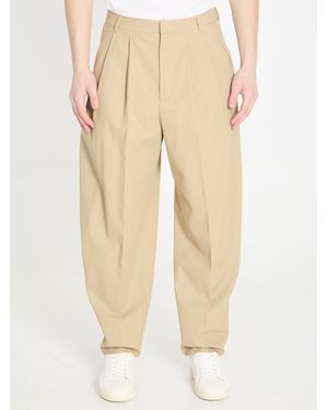 Celine Montauk Cotton Pants - Natural