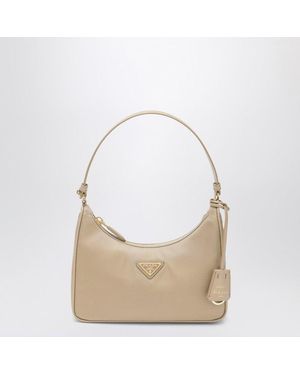 Prada Mini Re-Edition 2005 Bag - Natural