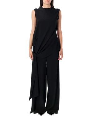 Alaïa Alaia Cady Tie Jumpsuit - Black