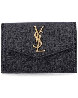 Saint Laurent Flap Card Case - Black