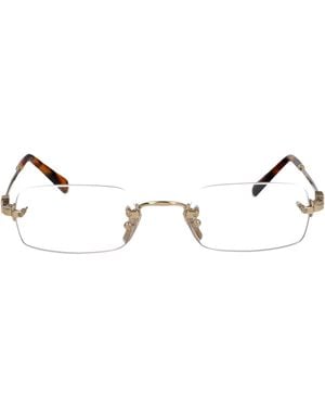 Miu Miu Metal Glasses - Metallic