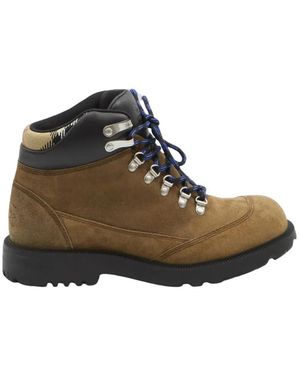 Burberry Suede Moor Ankle Boots - Brown