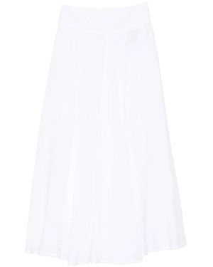 120% Lino Linen Skirt - White