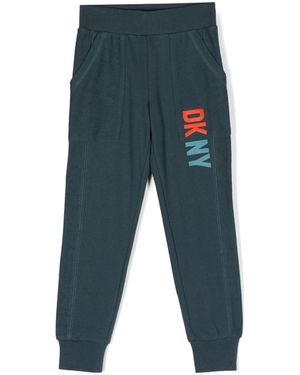 DKNY Jogger Trousers With Logo - Blue