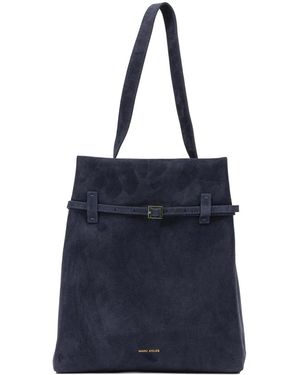 MANU Atelier "Tote Du Jour" Medium Shoulder Bag - Blue