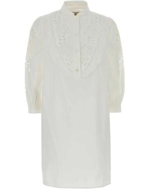 Valentino Garavani Embroidered Mini Dress - White
