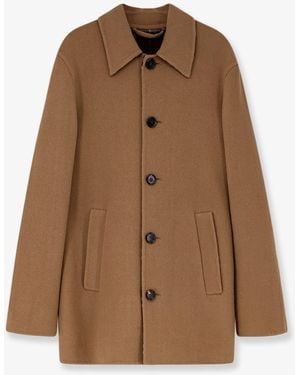 Burberry Worthing Wool Coat - Brown