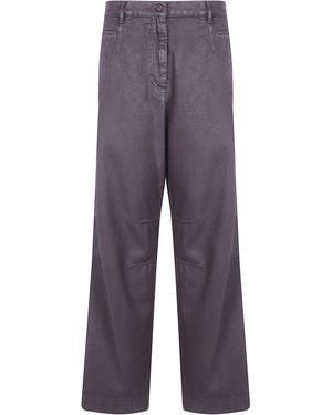 Dries Van Noten "Pincks" Denim Trousers - Purple