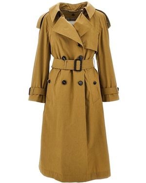 Burberry Fitzrovia Trench Coat With Removable Liner - Metallic