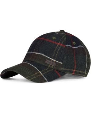 Barbour Tartan Cotton Hat - Black
