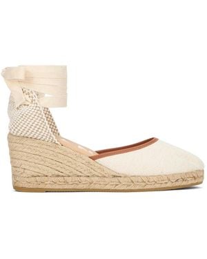 Manebí Manebi Espadrilles With Wedge Yucatán - Natural