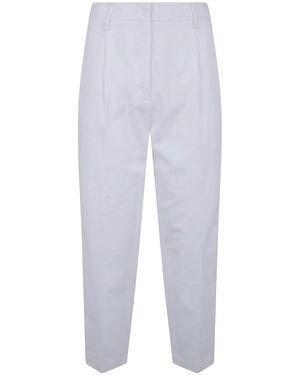 DR. HOPE Elastic Waist Pants - White