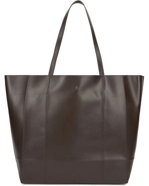 TOTEME Leather Tote Bag Calfskin - Brown