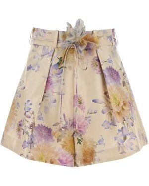 Zimmermann Luna Tuck Short - Natural