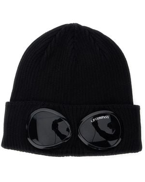 C.P. Company C.P.Company Goggle Rib-Knit Beanie - Black