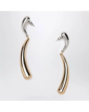 Panconesi Twotone/ Drop Earrings - Metallic