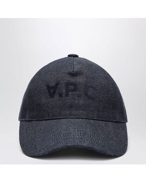 A.P.C. Cotton Baseball Cap - Blue