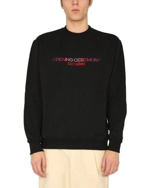 Opening Ceremony Crew Neck Sweatshirt - Black