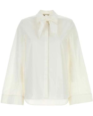 Tory Burch Cotton Bow Tunic - White