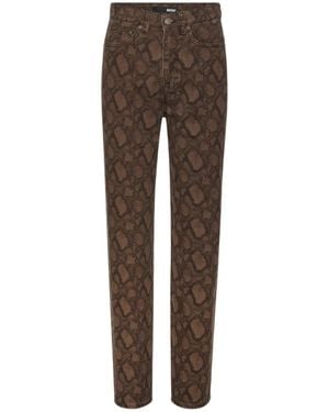 ROTATE BIRGER CHRISTENSEN Printed Jeans - Brown