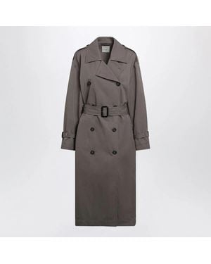 TOTEME Taupe Doublebreasted Cottonblend Trench Coat - Brown