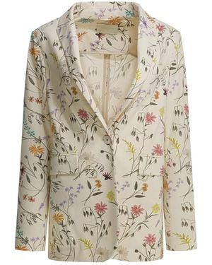 Circolo 1901 Cotton Elastan Jacket - White