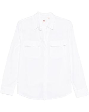 Levi's Viscose Cotton Linen Shirt - White