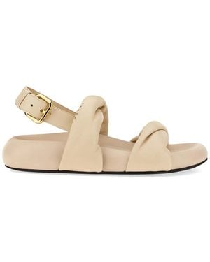 Marni Leather Sandal - Natural