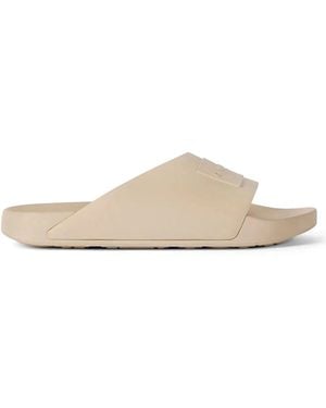 Givenchy Label Slide Mules - White