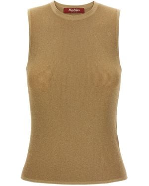 Max Mara 'Mstsante' Top - Natural