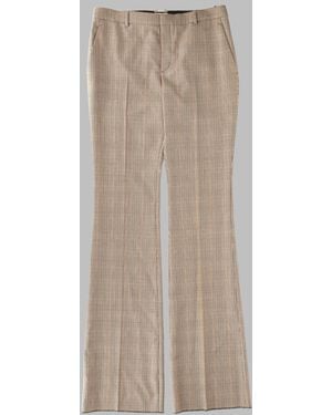 Saint Laurent Svasato Wool Trousers - Natural