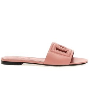 Dolce & Gabbana Dolce & Gabbana 'Dg' Slides - Pink